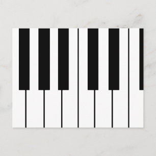 music-themed Piano keys Postcard