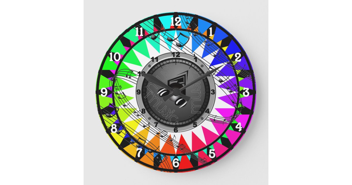 Music Themed Wall Clock Zazzle