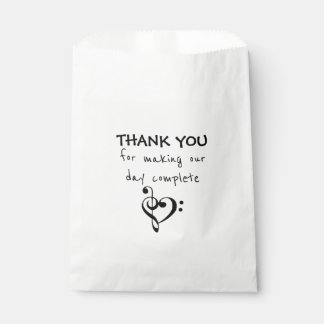 Music-themed Wedding Favour Bags