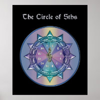 Music Theory Circle of 5ths Mandala Poster