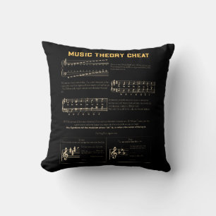 Music Theory Graphic Cushion