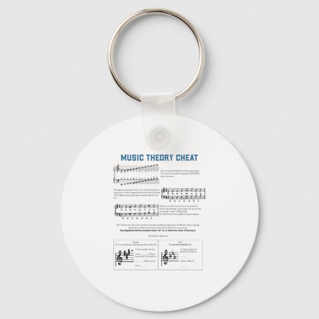 Music Theory Key Ring (Front)