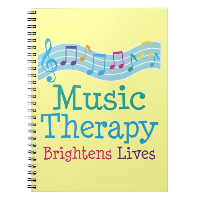 Music Therapy Brightens Lives Notebook (Front)