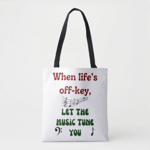 Music Therapy:  Tote Bag
