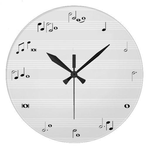 Image of Music time clock - grey