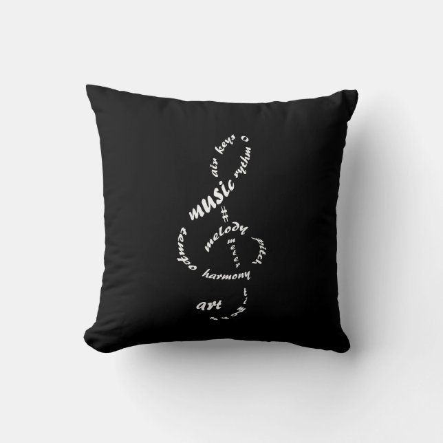 music to my ears cushion (Front)