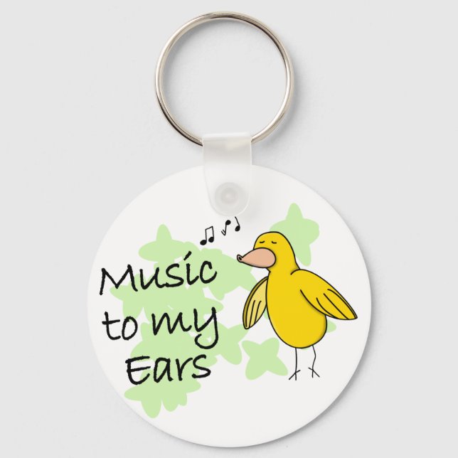 Music to My Ears Keychain (Front)