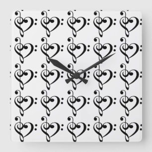 **MUSIC TO MY EARS** MUSICAL NOTES CLOCK