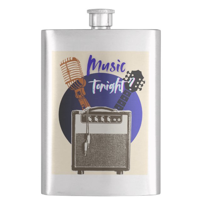 Music Tonight ? Hip Flask (Front)