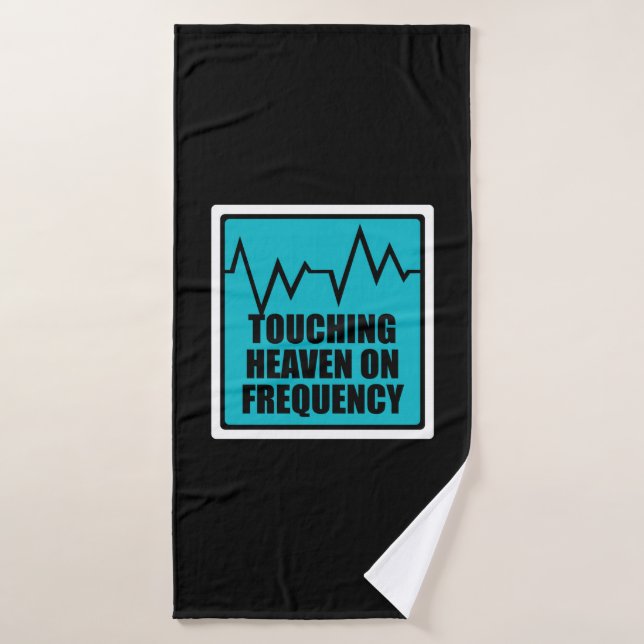 Music Touching Heaven On Frequency Bath Towel (Bath Towel)