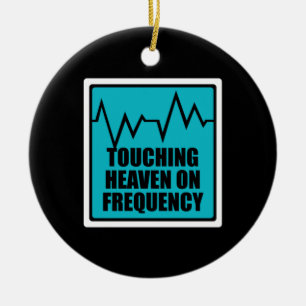 Music Touching Heaven On Frequency Ceramic Tree Decoration
