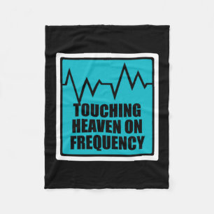 Music Touching Heaven On Frequency Fleece Blanket