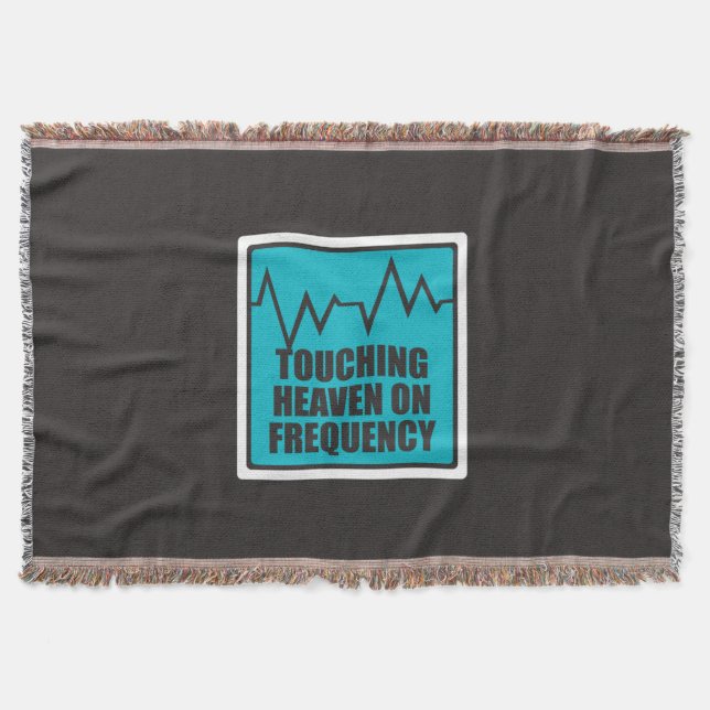 Music Touching Heaven On Frequency Throw Blanket (Front)