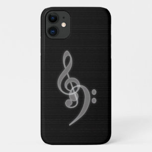 Music - Treble Bass Clef Barely There iPhone 11 Case