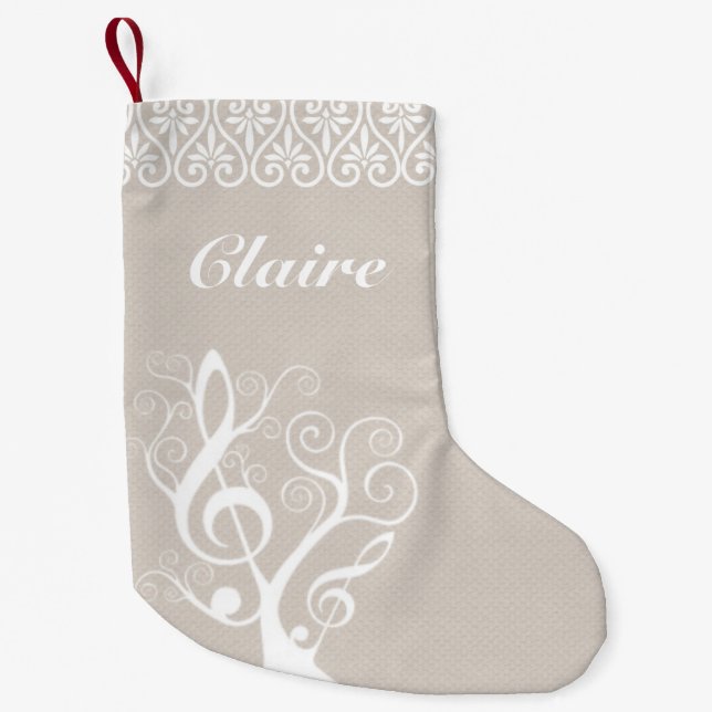Music Tree Christmas Stocking (Front)