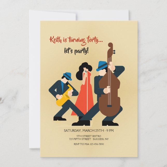 Music Trio Invitation (Front)