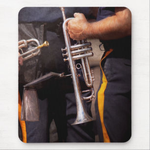 Music - Trumpet - Police marching band Mouse Mat