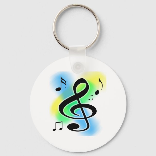 Music Tunes Key Ring (Front)