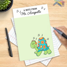 Music Turtle Music Teacher Customised