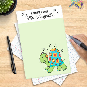 Music Turtle Music Teacher Customised Post-it Notes