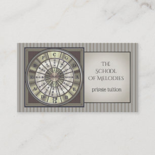 Music Tutor Circle of Fifths Business Card