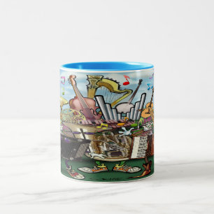 Music Two-Tone Coffee Mug
