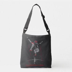 Music Typography Art   Modern Music Lover Design Crossbody Bag