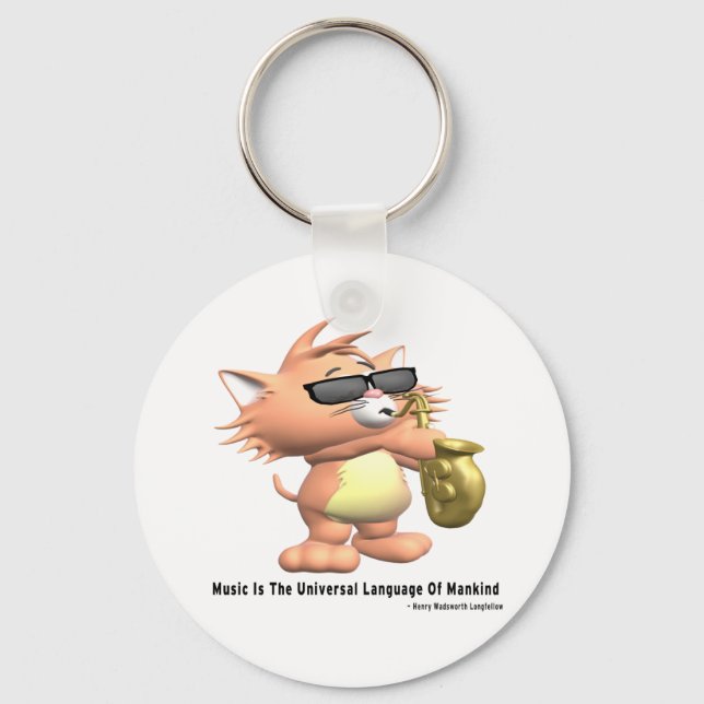 Music-Universal-Language Key Ring (Front)
