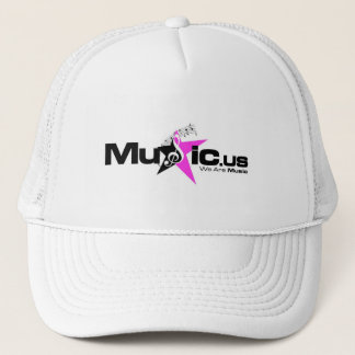 Music.us hat - Black Pink Logo