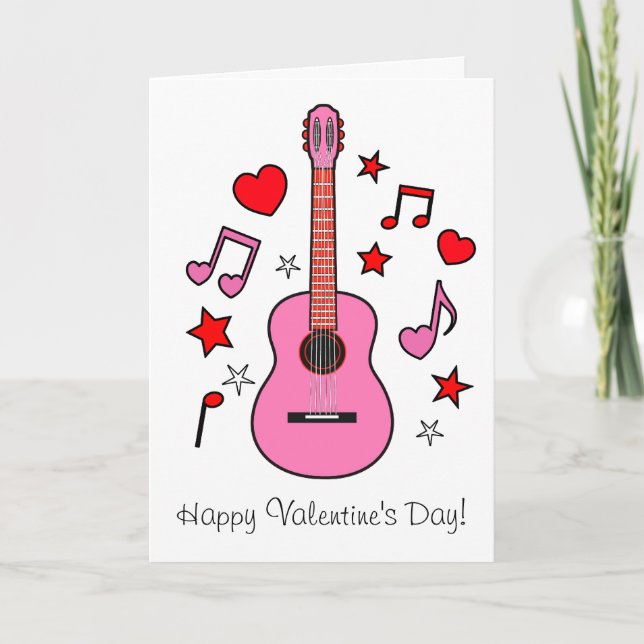 Music Valentine's Day Holiday Card (Front)