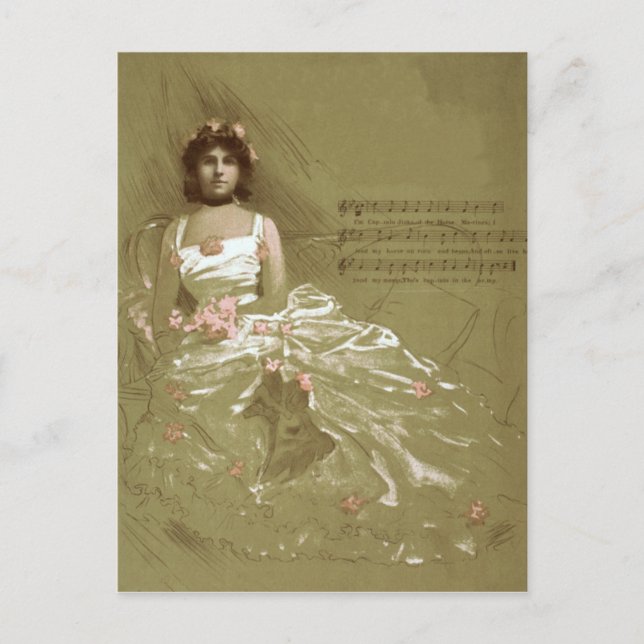 music victorian postcard (Front)
