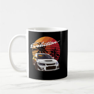Music Vintage Retro Mitsubishi Evolution Evo Summe Coffee Mug