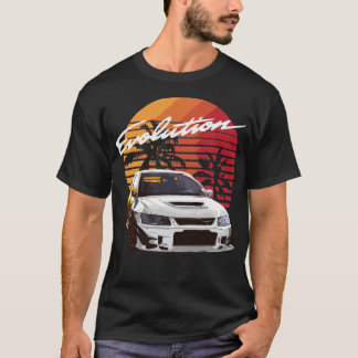Music Vintage Retro Mitsubishi Evolution Evo Summe T-Shirt