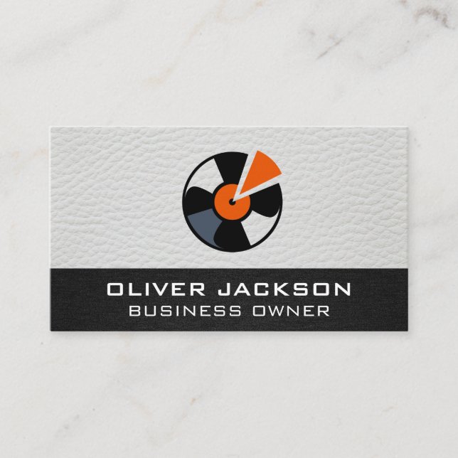 Music Vinyl Business Card (Front)
