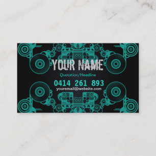 Music Vinyl Circles Business Card