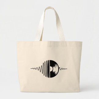 music Vinyl Large Tote Bag