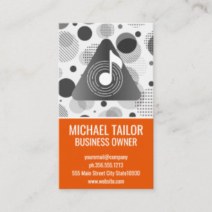 Music Vinyl Sound Note Business Card