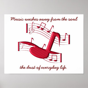 Music washes away - poster