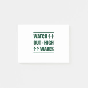 Music Watch Out High Waves Post-it Notes