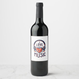 music  wine label