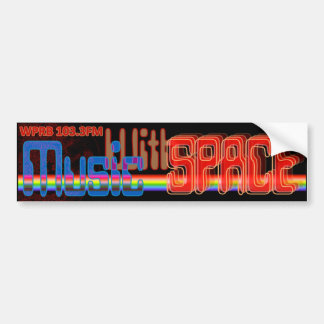 Music With Space -OfficalRadio Show Logo Bumper Sticker