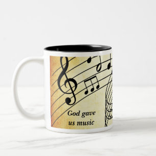 Music Without Words Two-Tone Coffee Mug
