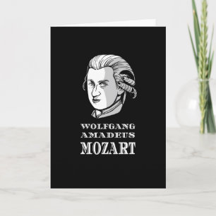 Music - Wolfgang Amadeus Mozart Portrait Card