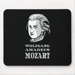 Music - Wolfgang Amadeus Mozart Portrait Mouse Mat
