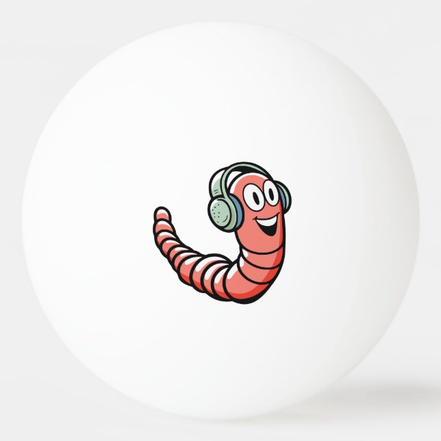 Music Worm Ping Pong Ball (Front)