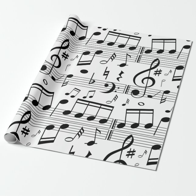 Music Wrapping Paper (Unrolled)