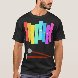 Music Xylophone Vintage Percussion Instrument T-Shirt