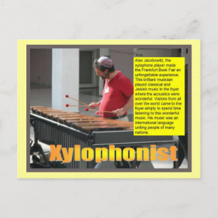 Music, Xylophonist Postcard