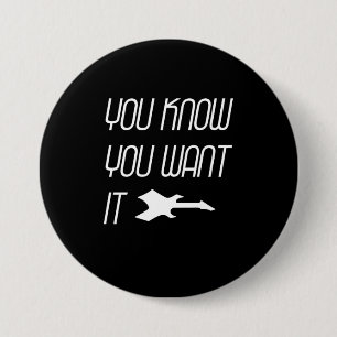 Music You Know You Want Guitar 7.5 Cm Round Badge