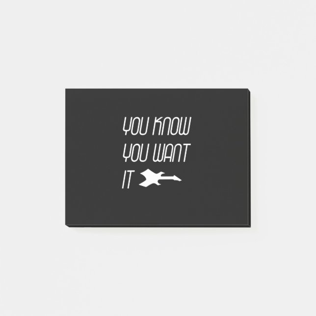 Music You Know You Want Guitar Post-it Notes (Front)